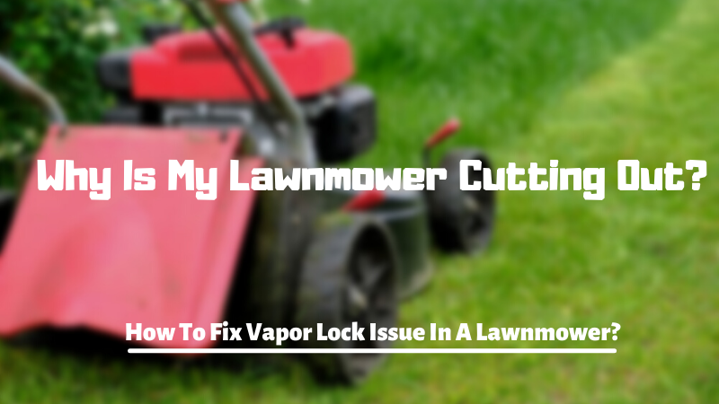 Why Is My Lawnmower Cutting Out? How To Fix Vapor Lock Issue In A Lawnmower?