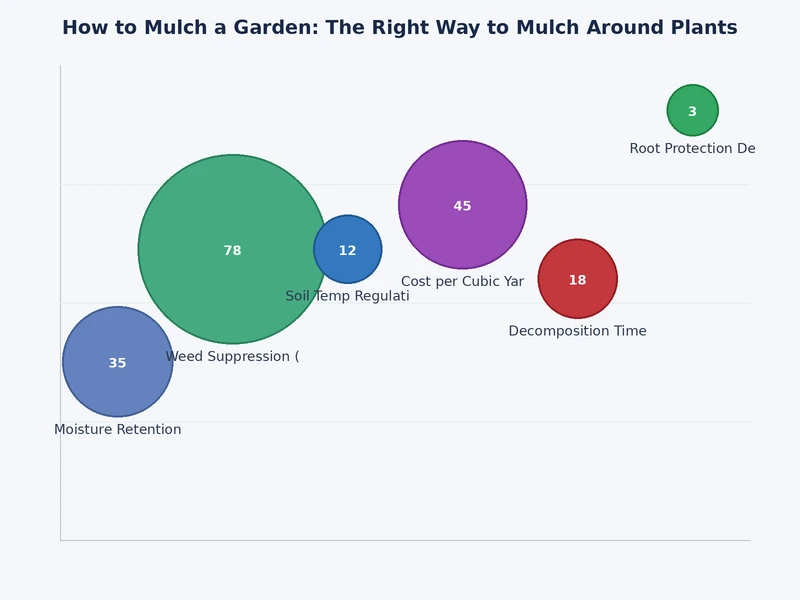 bar chart comparing weed suppression rates across common mulch types at 2-inch and 4-inch application depths