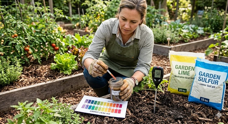 How to test soil pH at home using a digital meter and chemical test strips
