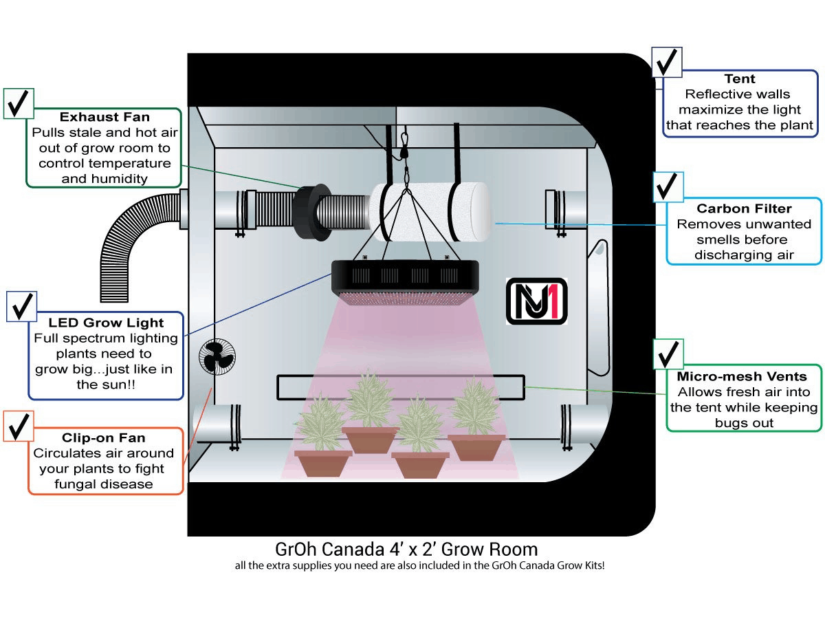 How To Set Up Grow Tent - Infographics