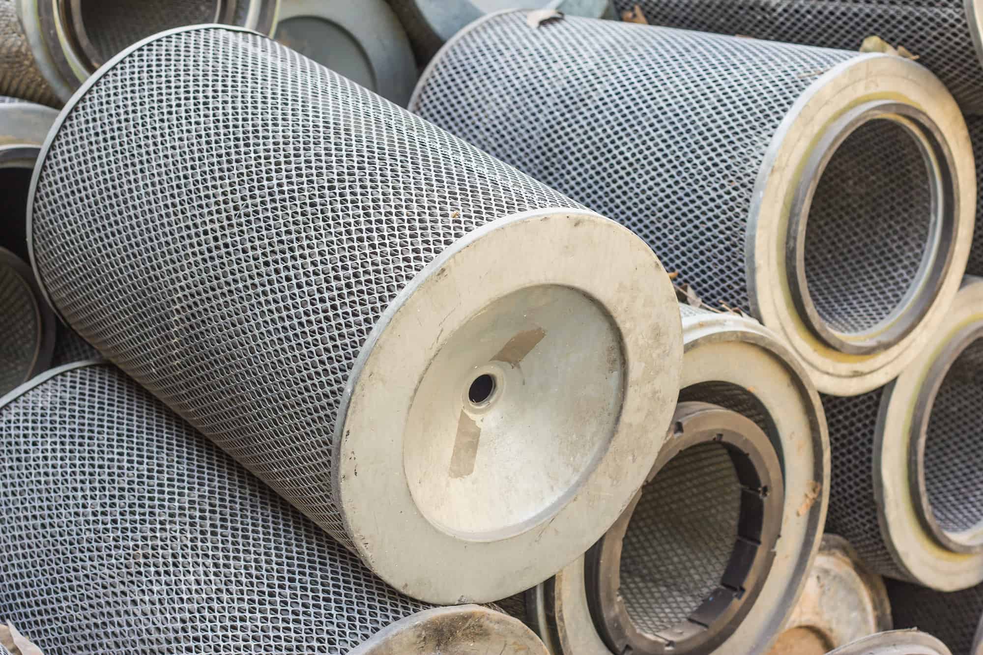 Damaged Carbon Air Filter