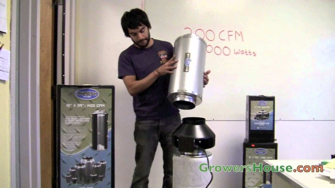 Removing The Activated Carbon Filter From The Grow Room