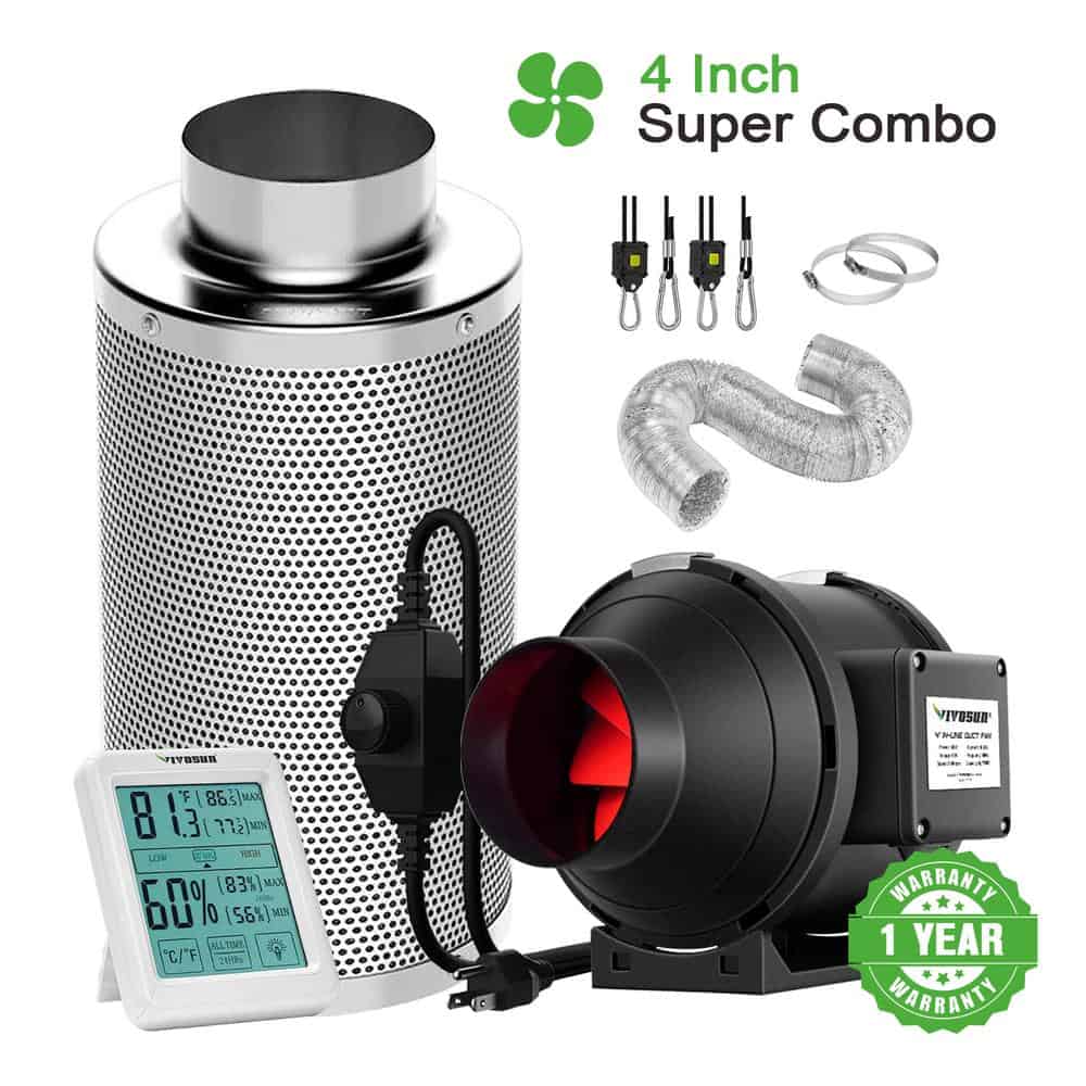 VIVOSUN Carbon Air Filter For Grow Room - Best Carbon Air Filter For Room