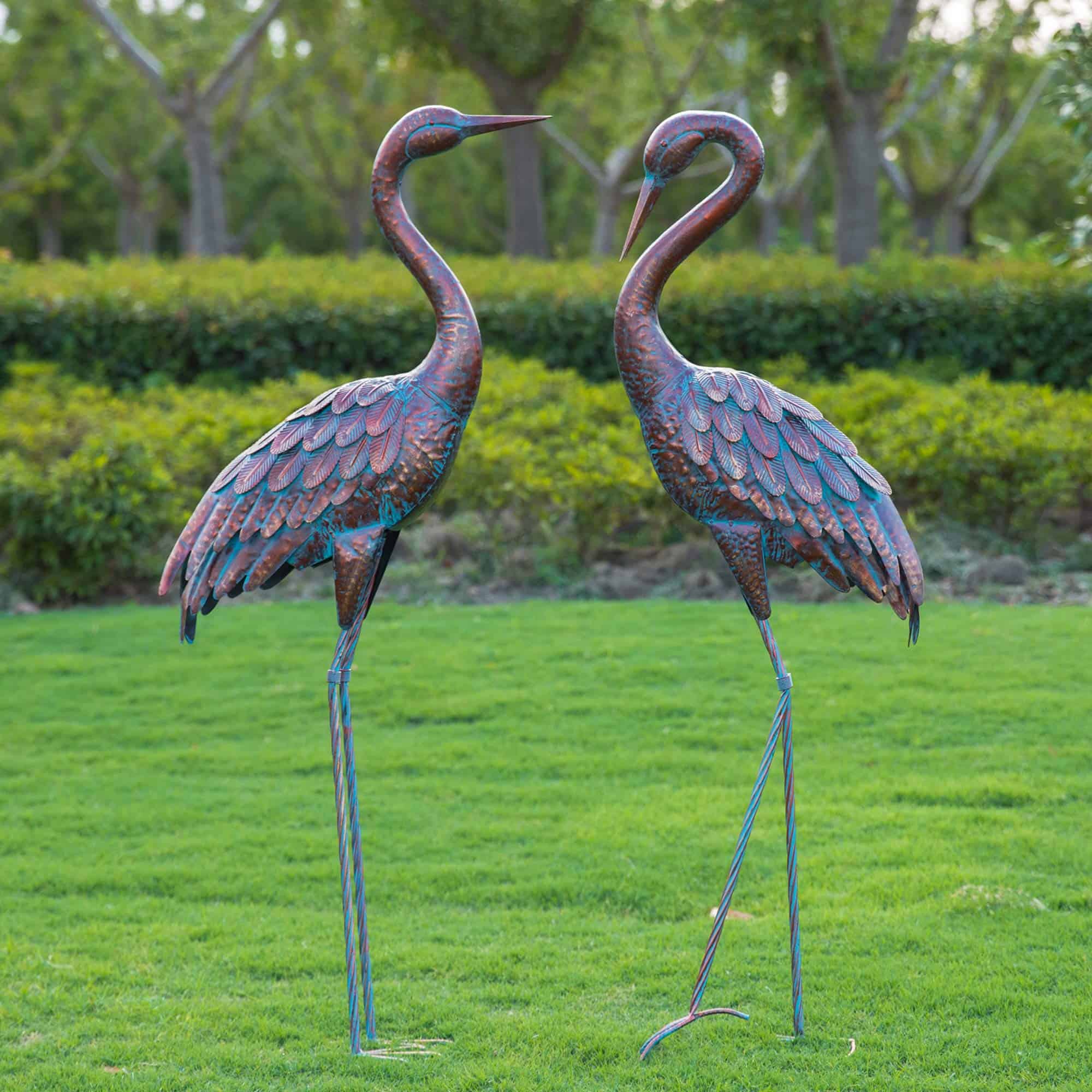 Best Kircust Statues For Garden - Garden Crane Statues