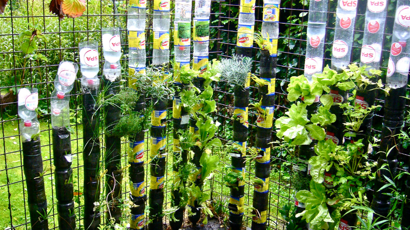 How To Make A Bottle Tower Garden - Create The Tower Base