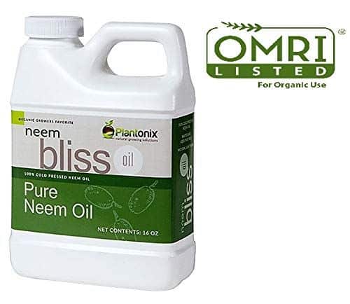 Omri Bliss Pure Cold Pressed Neem Oil - Best Agricultural Neem Oil To Kill Bugs
