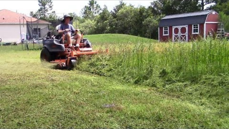 Cutting Tall And Thick Grasses