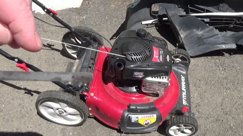 Examine Lawnmower Oil Level